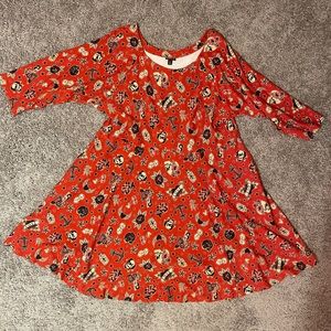 Torrid Red Tattoo Print Dress 4X